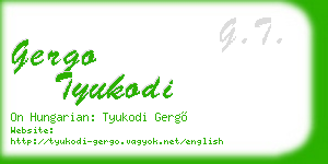 gergo tyukodi business card